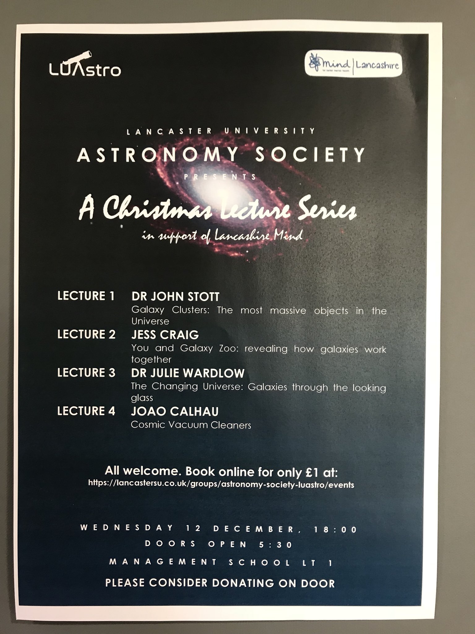 2018 Christmas Lecture Series